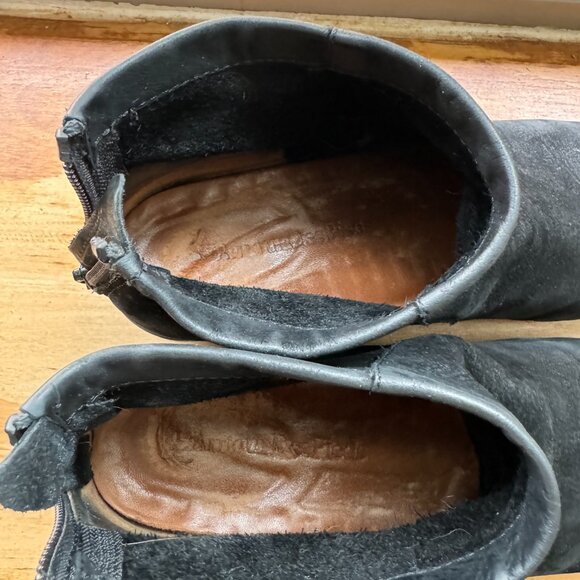 L'Amour Des Pieds Bootie Hadirat Black Nubuck Size 6.5 - Picture 9 of 9